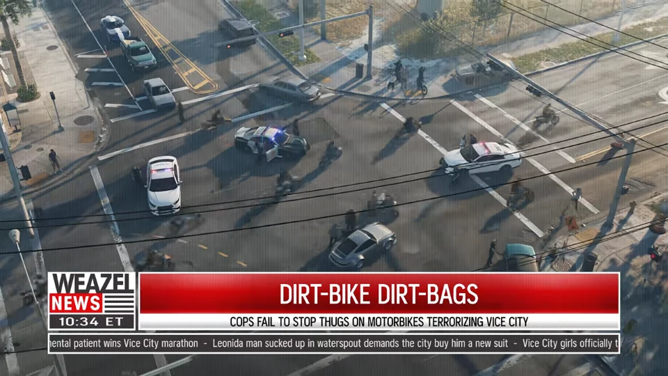 T1/41 — Biker Gang at Intersection