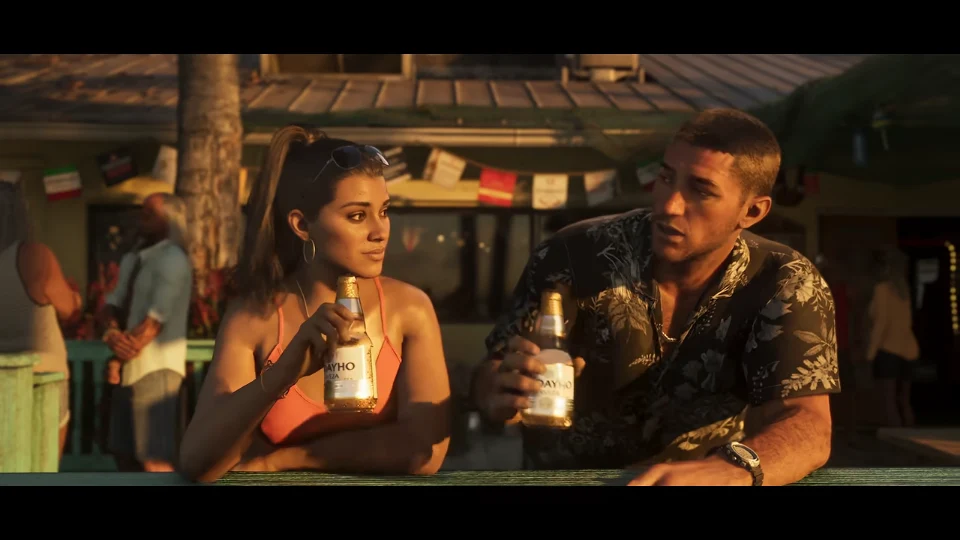 T2/26 — Lucia and Jason drinking beer